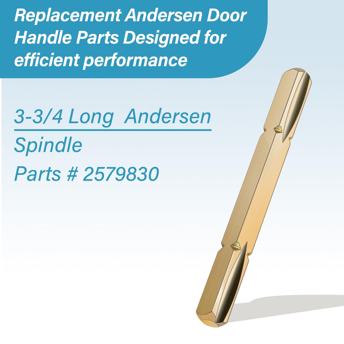 ArrogantF Spindle 3-3/4 Long Replacement Andersen Door Handle Parts