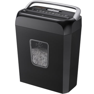 Bonsaii 6-Sheet Cross Cut Paper Shredder for Home, 3.4 Gal Bin