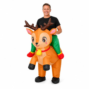 ZIUTOCA Inflatable Christmas Costume Adult Funny Blow Up Reindeer Costume