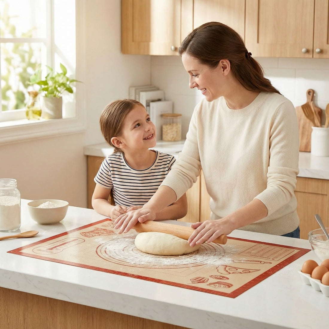 Non-slip Silicone Pastry Baking Mat 28''x 20'' Extra Large for Pastry Bread