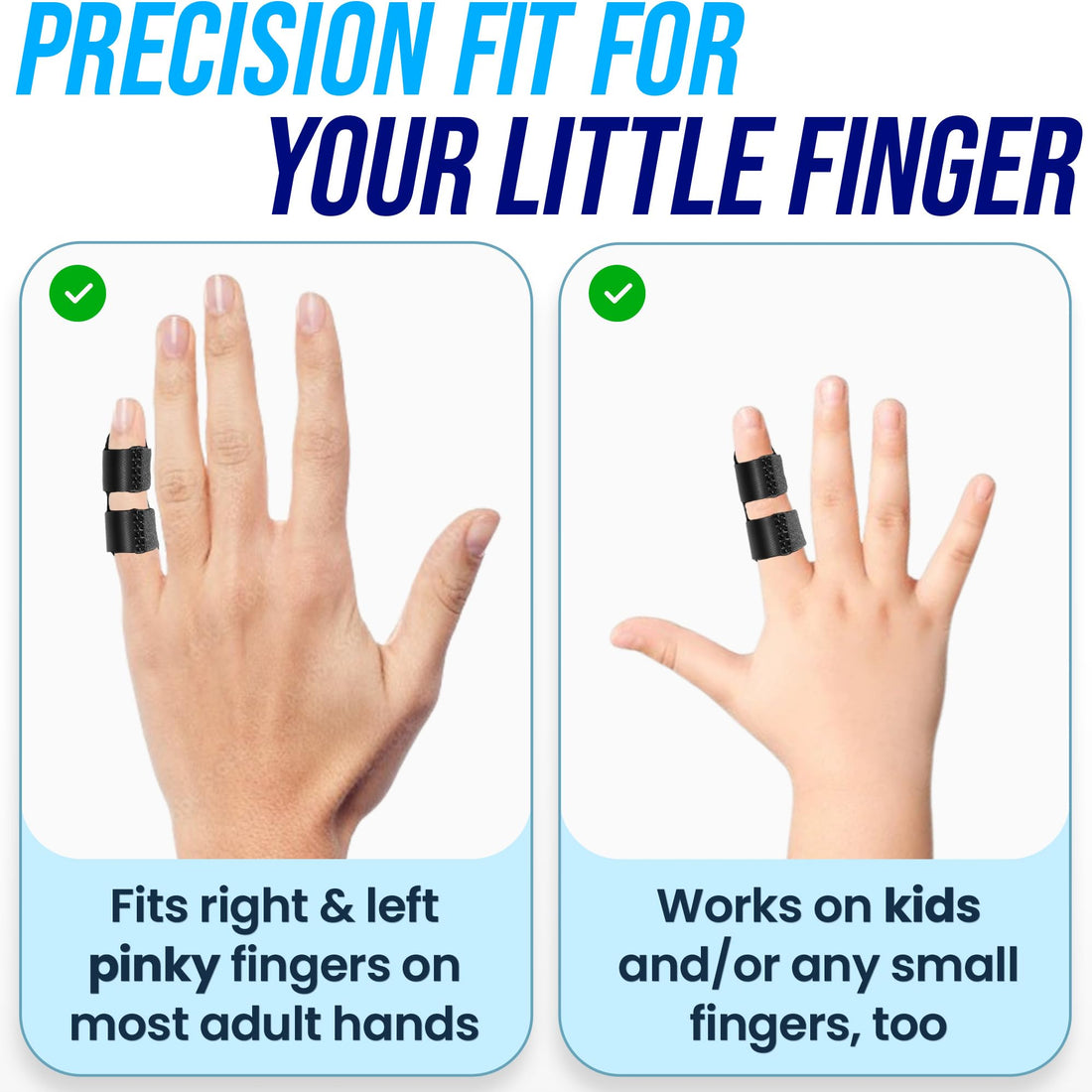 Pinky Finger Splint (2 Pack) Trigger Finger Pinky Splint for Pain Relief