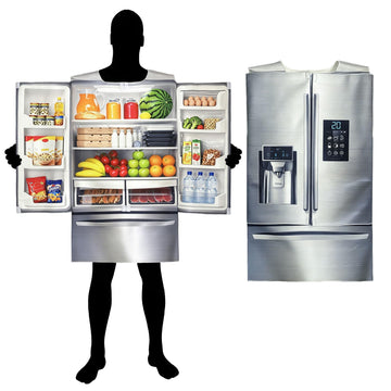 Adult Refrigerator Halloween Costume,Food Fridge Fruits Drinks Outfit