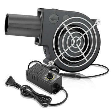 WDERAIR 9733 Small Centrifugal BBQ Blower Fan with Variable Controller