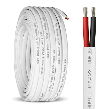 14 Gauge Marine Wire,14 AWG 30ft Duplex Marine Grade Wire,14/2 Gauge Cable